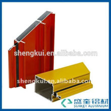 Colourful aluminum profile with powder coating for side-hung door in Zhejiang China
